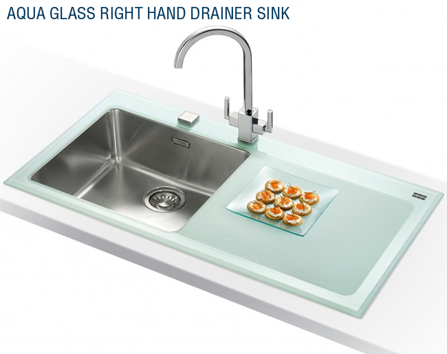 franke kubus kbv 611 glass kitchen sink