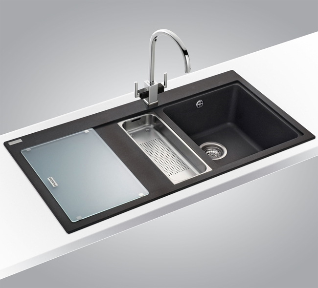 Franke Mythos MTG 651-100 Fragranite Onyx 1.5 Bowl Inset Kitchen Sink