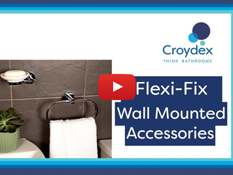 How to fit your Croydex Flexi-Fix™ Screw or Glue Wall Mounted Accessories - Installation Guide