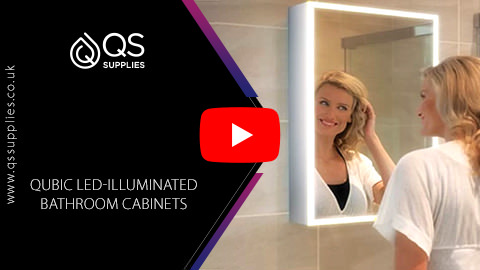 Qubic LED-Illuminated Bathroom Cabinets
