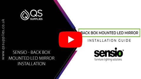 Sensio - Back Box Mounted LED Mirror Installation