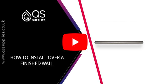 How to install ThermoSphere 12V DE Towel Bar over a finished wall