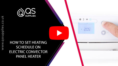 How to set up your custom heating schedule on the Electric Convector Panel Heater